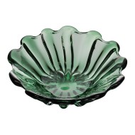 Centro 32,5x13cm De Mesa De Vidro Italy Verde